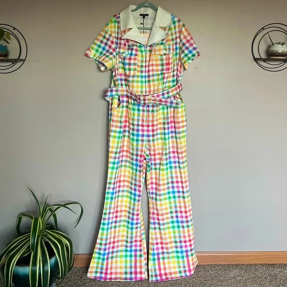 Smak Parlour Pants Jumpsuits Smak Parlour 97s Medium Rainbow